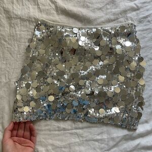 Sequin mini skirt